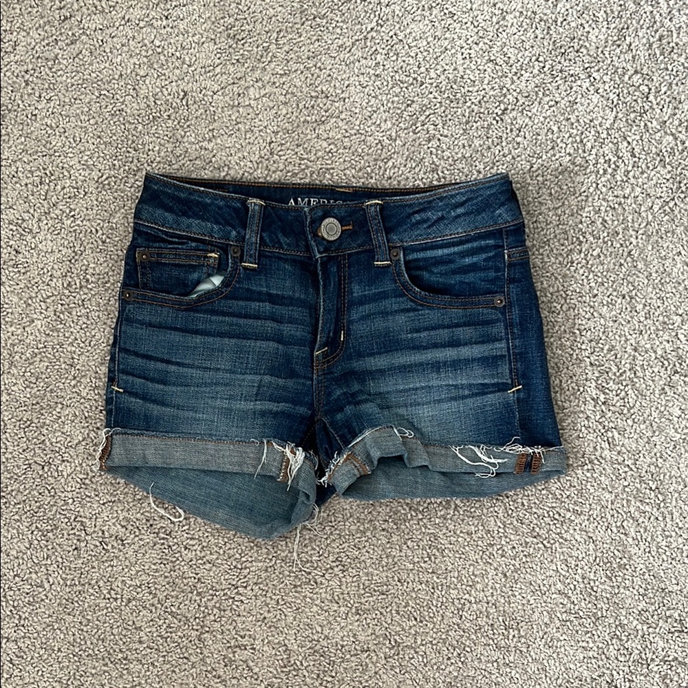 American Eagle Outfitters Dark Blue Jean Shorts